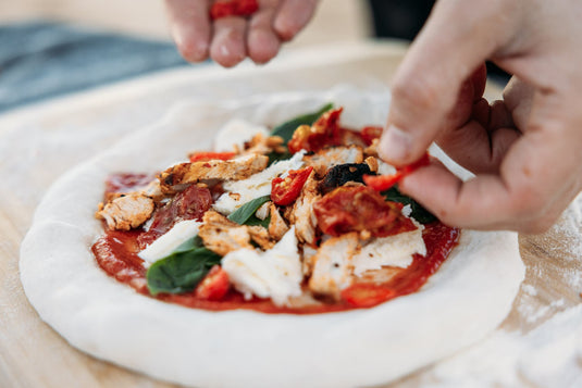 Fiery Roasted Harissa Chicken Pizza