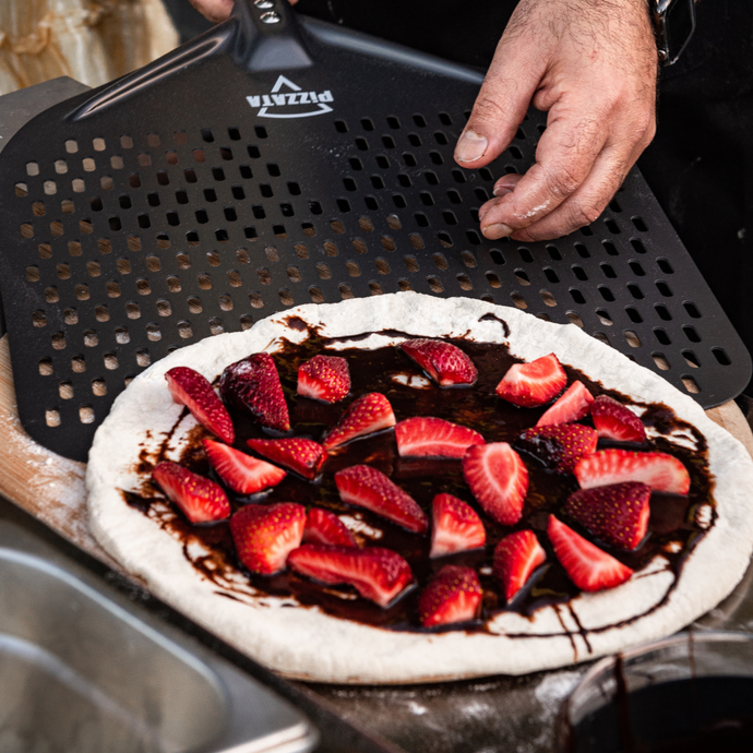 Strawberry & Chocolate Dessert Pizza